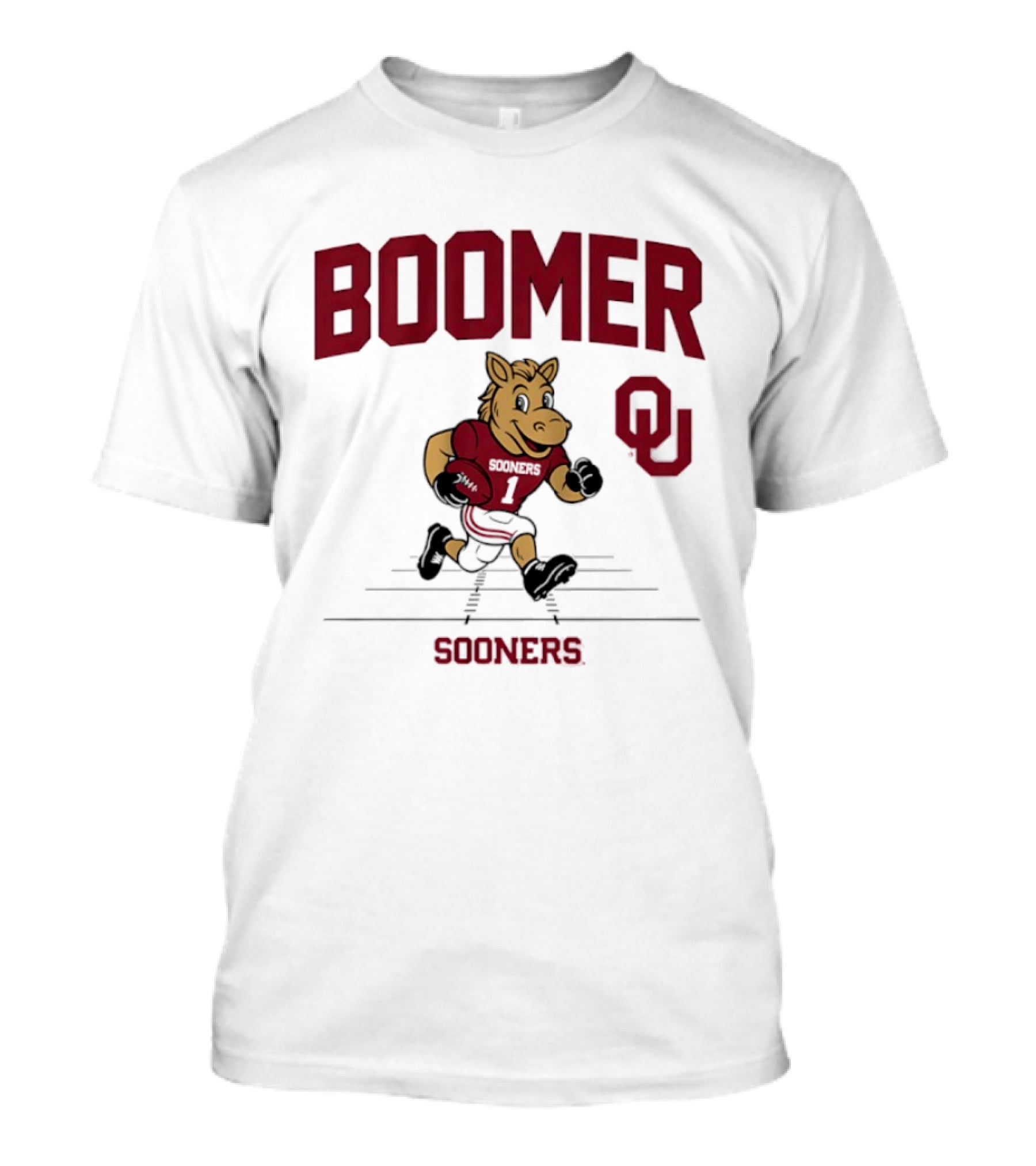 Boomer Oklahoma Sooners Football OU Gridiron T-Shirt