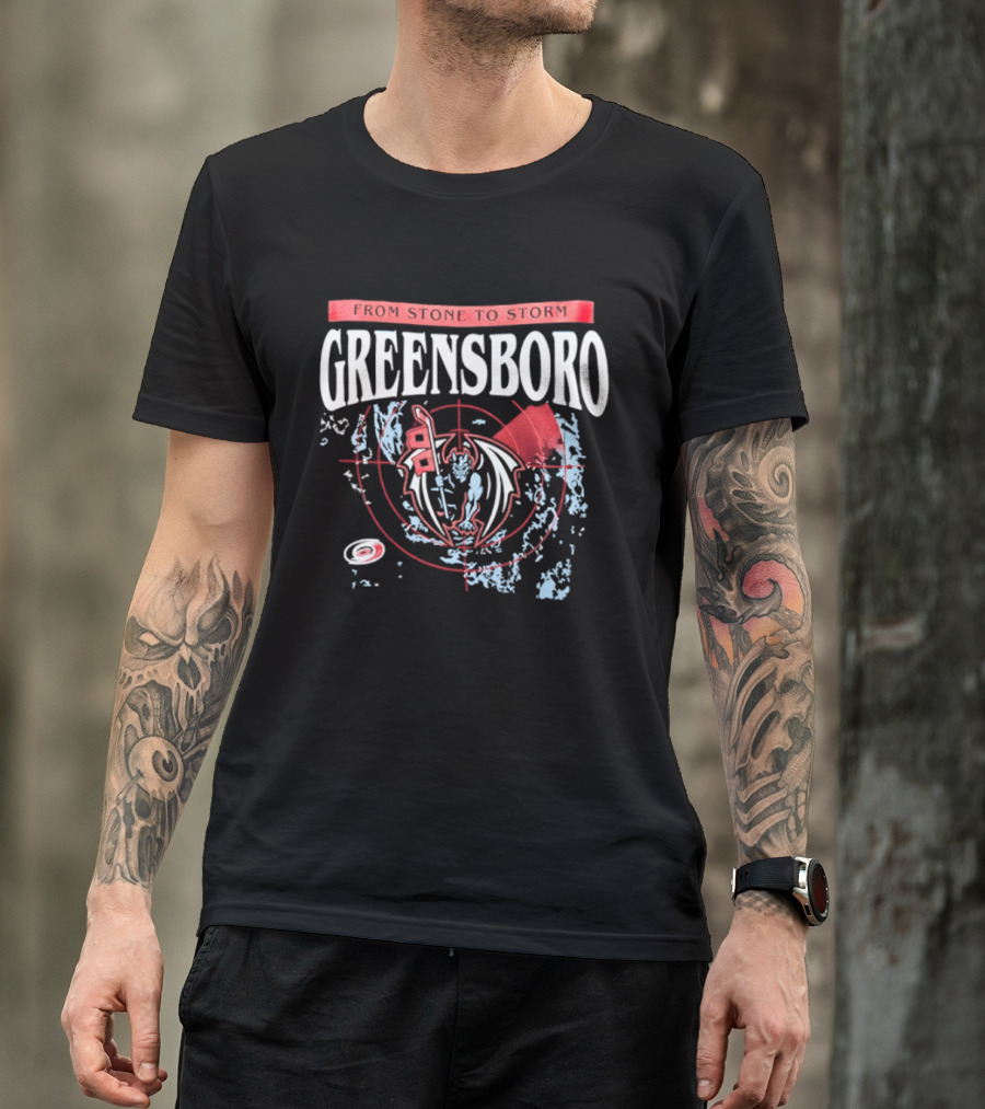 Greensboro From Stone To Storm Red Dragon Target T-Shirt
