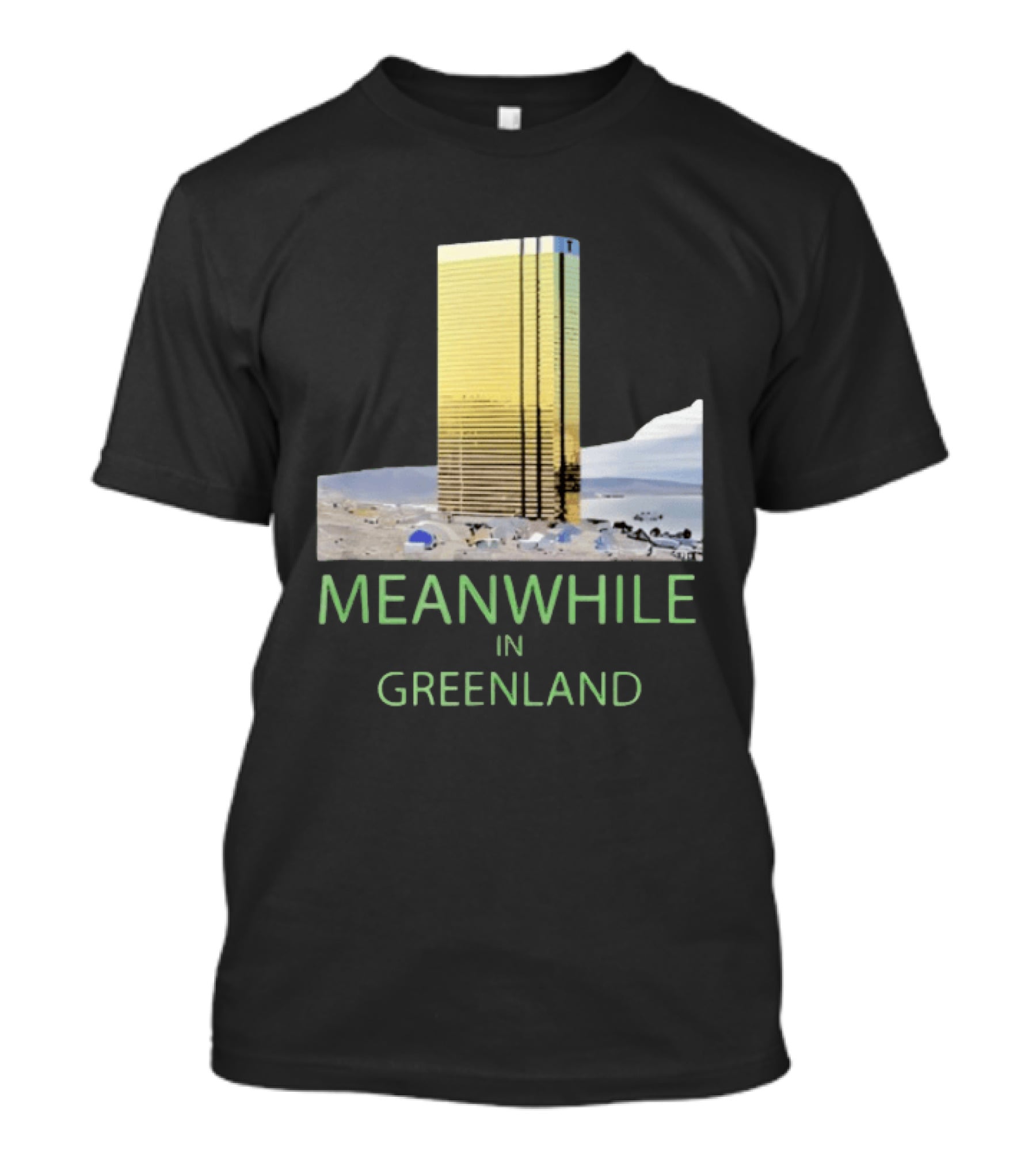 MEANWHILE IN GREENLAND Trump Tower Building Concept T-Shirt