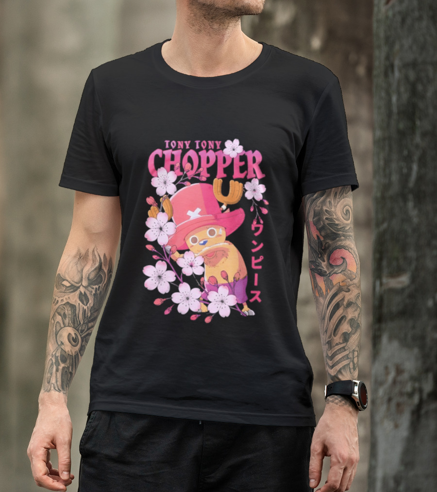 One Piece Tony Tony Chopper Sakura Blossom T-Shirt