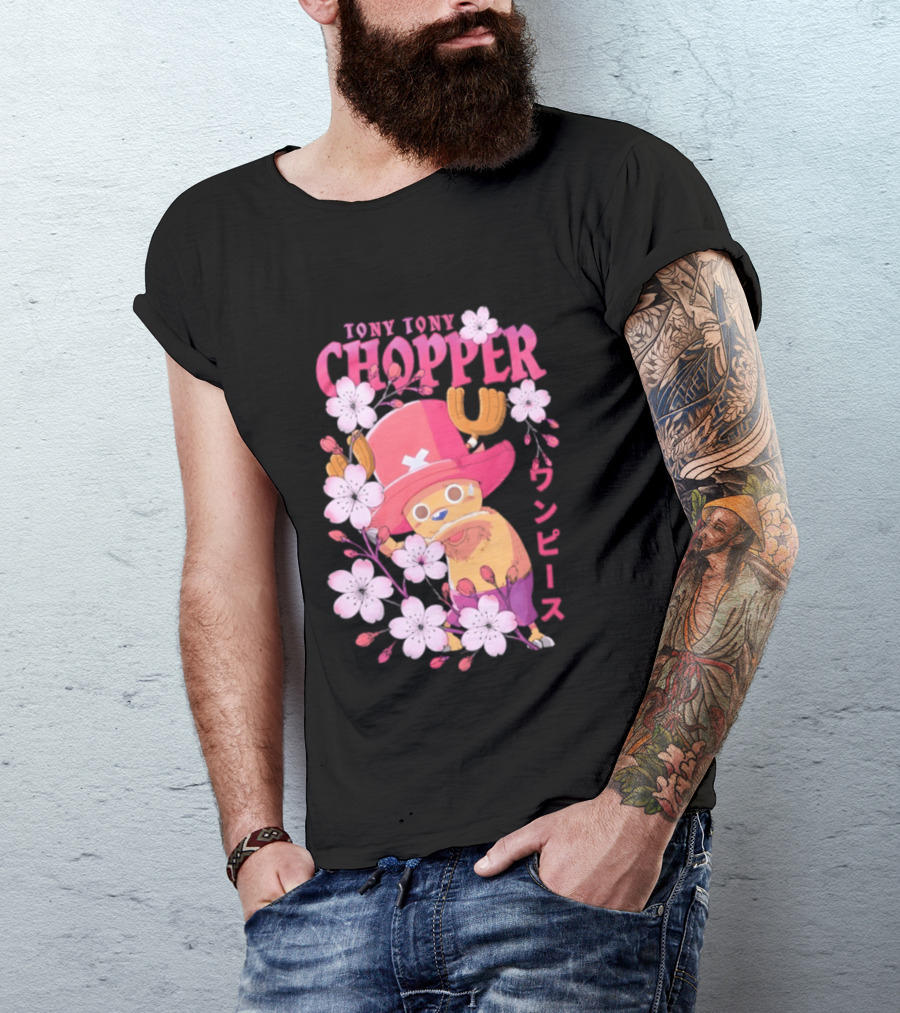 One Piece Tony Tony Chopper Sakura Blossom T-Shirt