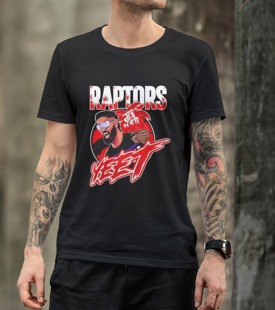 Toronto Raptors Jey Uso YEET 2026 Collaboration T-Shirt
