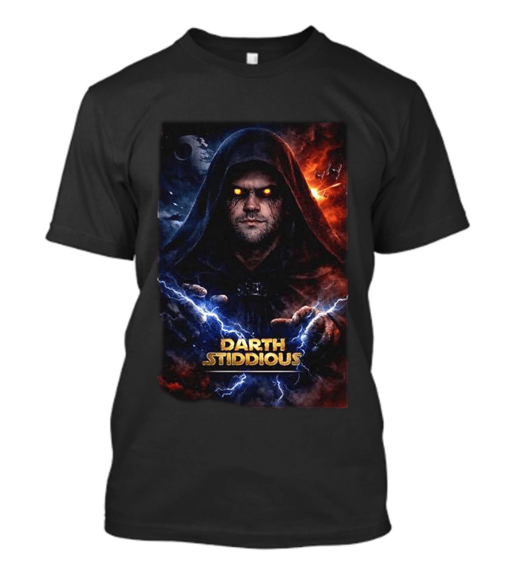 Darth Stiddious Jarrett Stidham Lightning Eyes Sith Star Wars T-Shirt