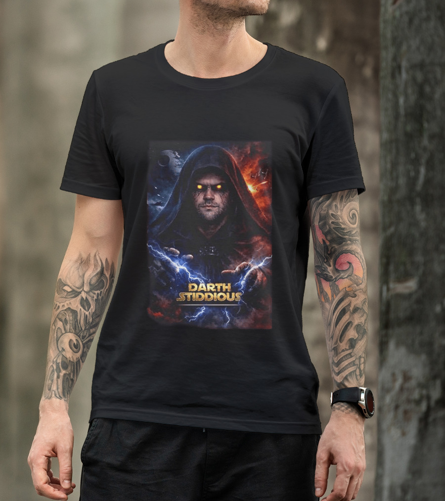 Darth Stiddious Jarrett Stidham Lightning Eyes Sith Star Wars T-Shirt