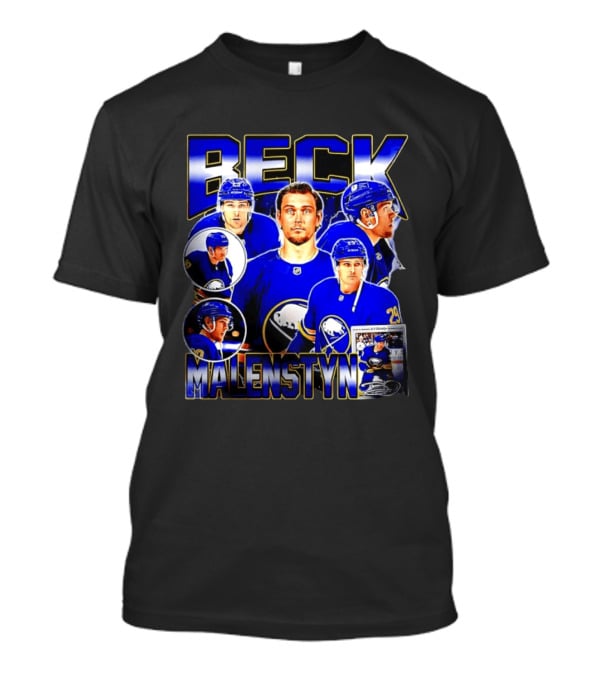 Beck Malenstyn Buffalo Sabres NHL Hockey Player Collage T-Shirt