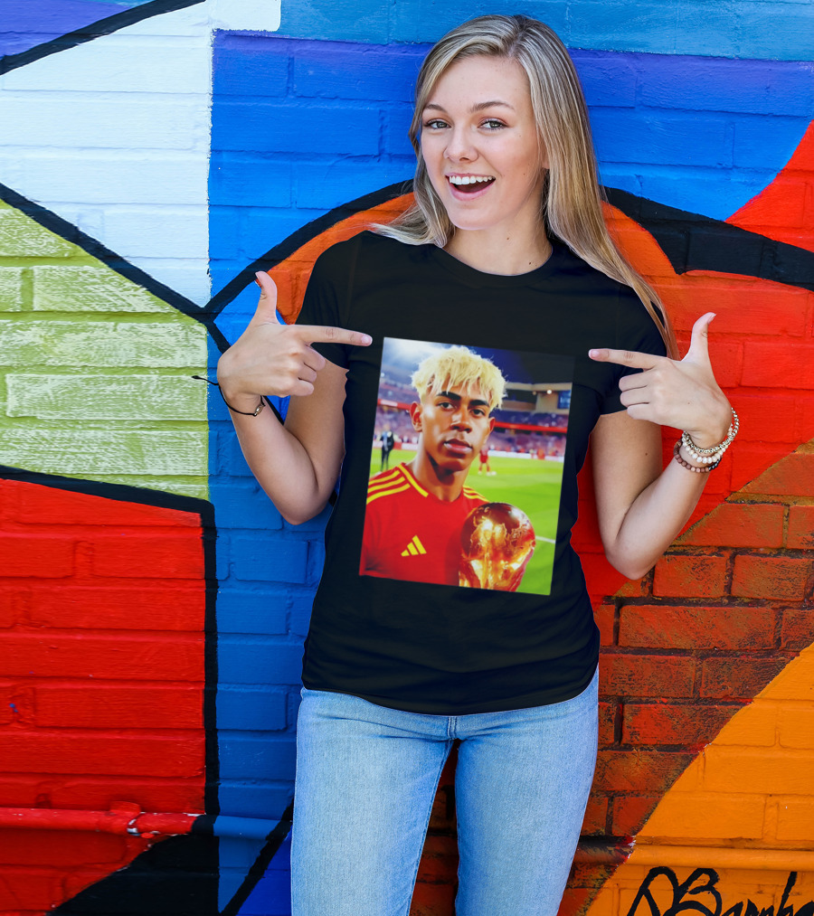 Lamine Yamal Barcelona Young Talent With Trophy T-Shirt