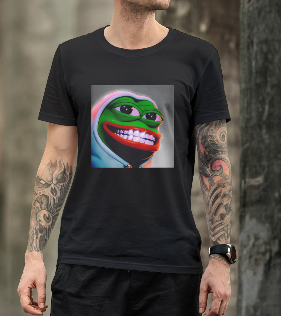 Pepe The Frog Diamond Teeth Drip T-Shirt