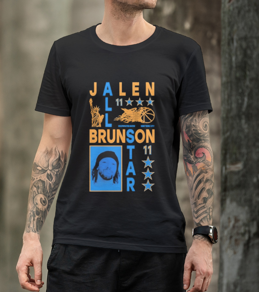 Jalen Brunson 11 New York Basketball Star Player T-Shirt