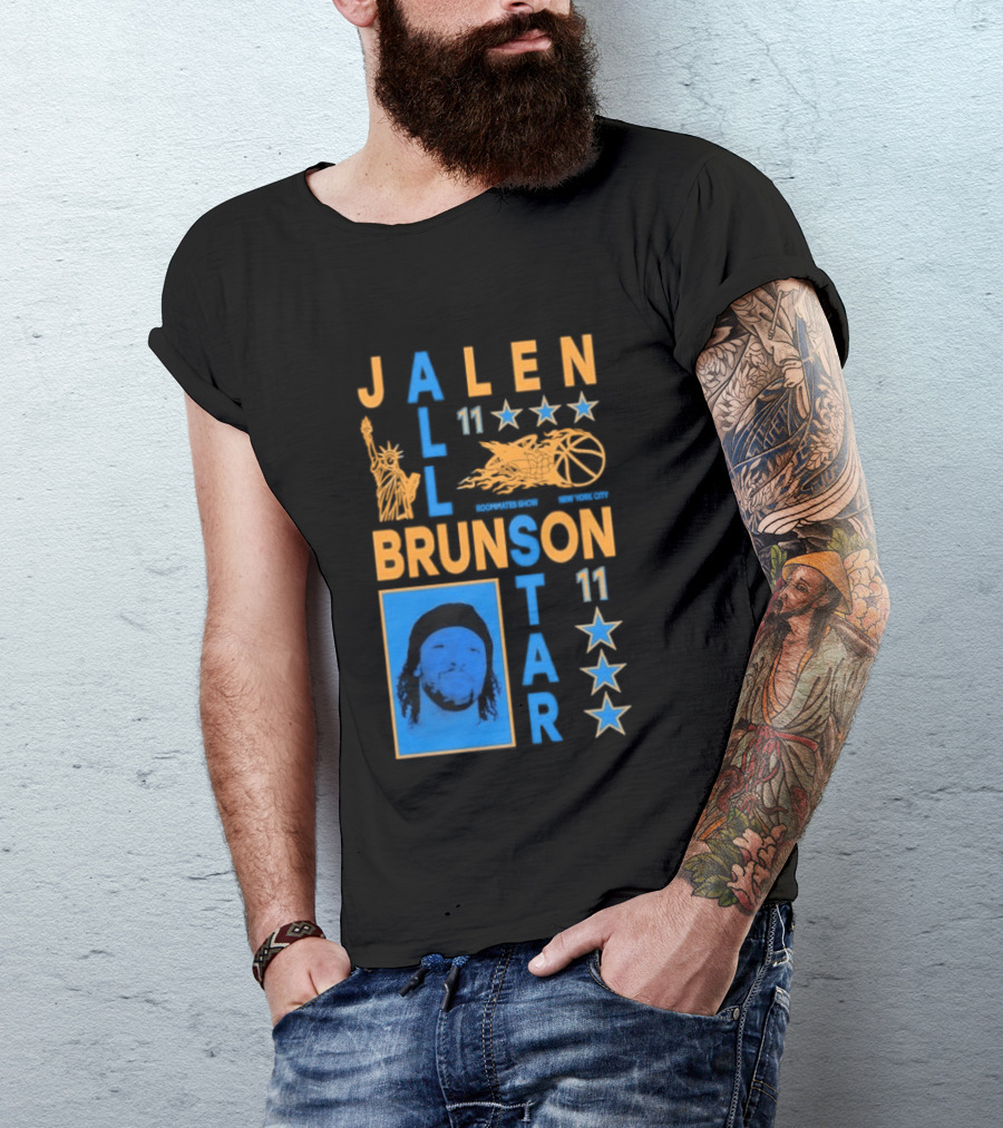 Jalen Brunson 11 New York Basketball Star Player T-Shirt