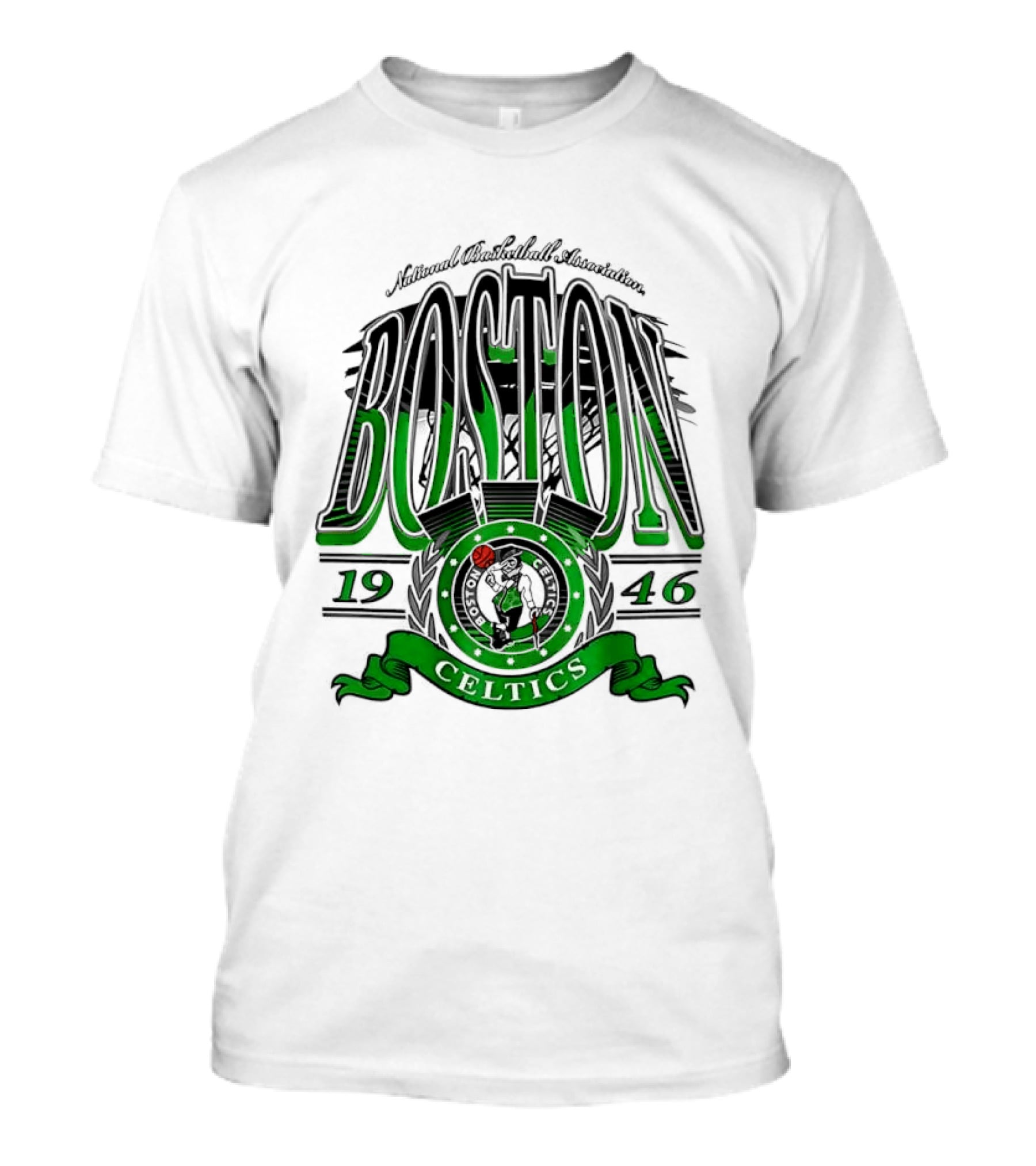 Boston Celtics National Basketball Association 1946 Team T-Shirt