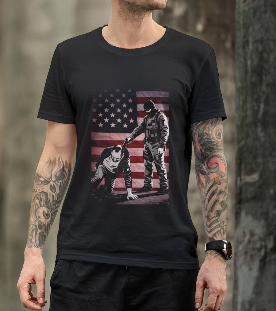 Alex Pretti Was Executed By Ice Flag America T-Shirt