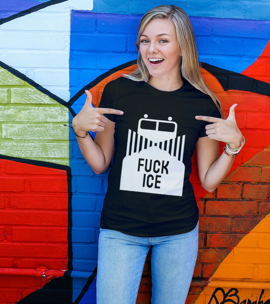 Fuck Ice Detention Abolition Protest Message T-Shirt