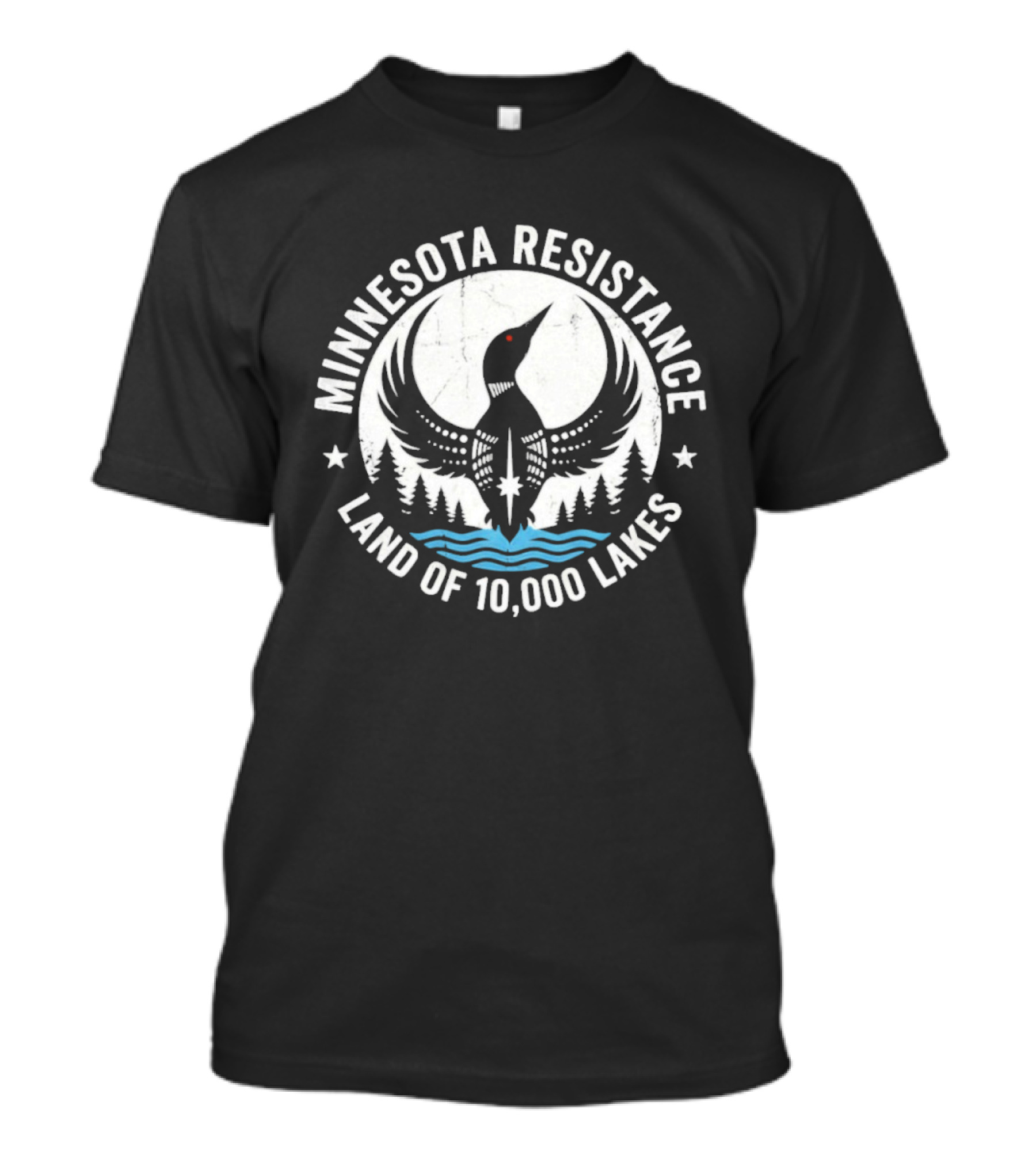 Minnesota Resistance Loon Land Of 10,000 Lakes T-Shirt