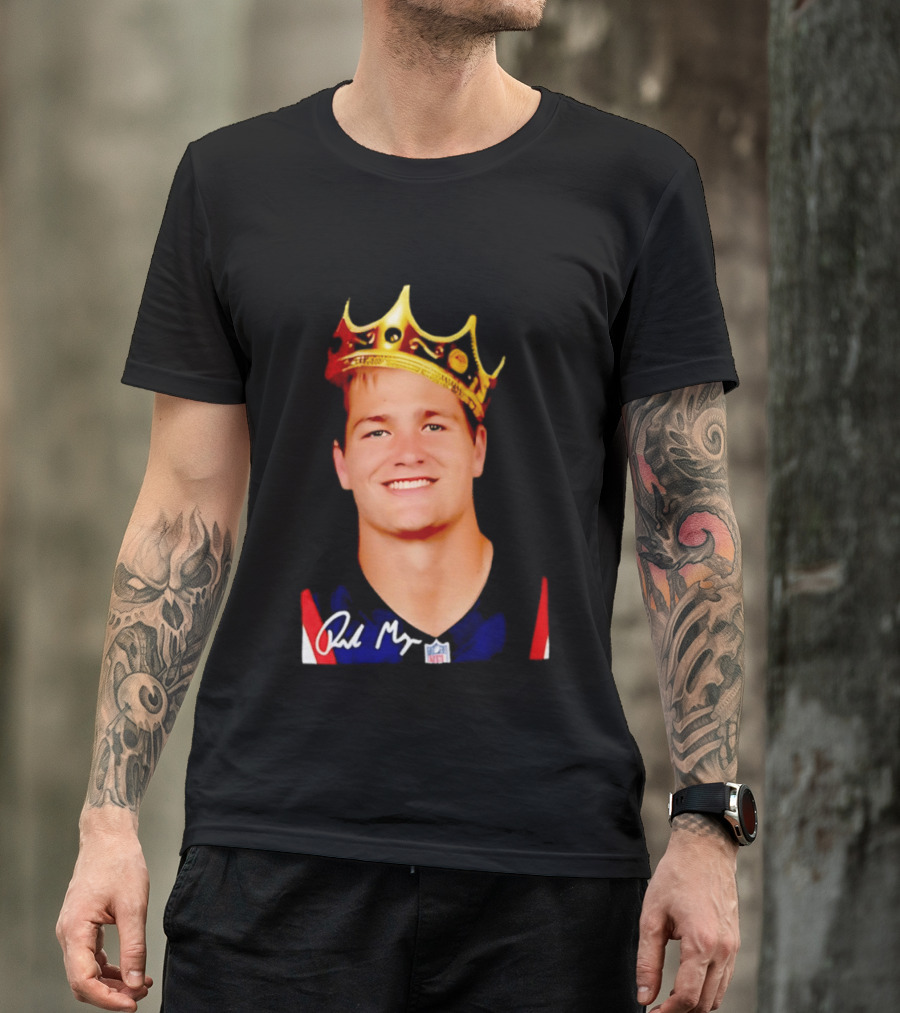 New England Patriots Drake Maye King Of The NFL Star Crown T-Shirt