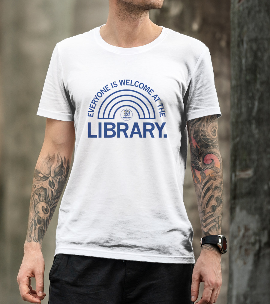 Bondurant Community Library Everyone Is Welcome At The Library Rainbow T-Shirt