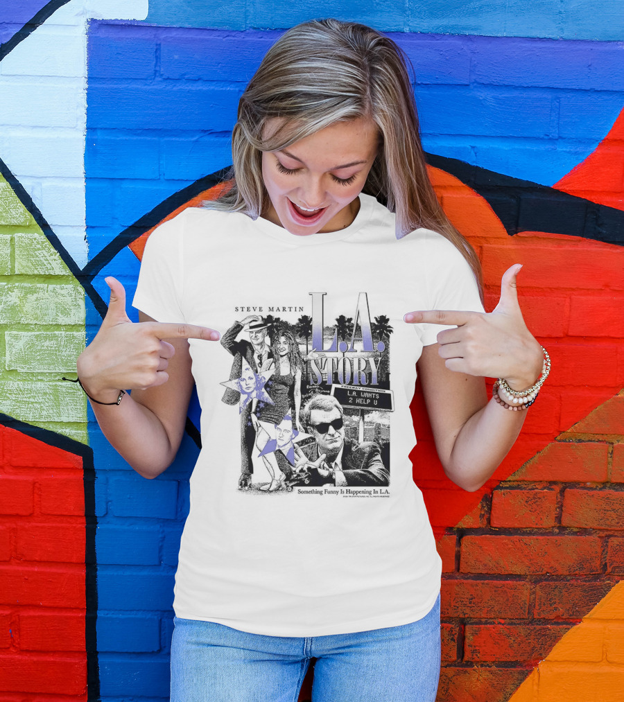 Steve Martin SanDeE L.A. Story Retro Movie 90s Comedy T-Shirt