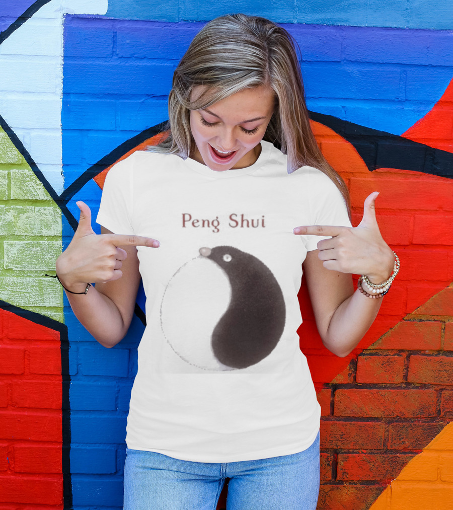 Peng Shui Yin Yang Symbol Smoke T-Shirt