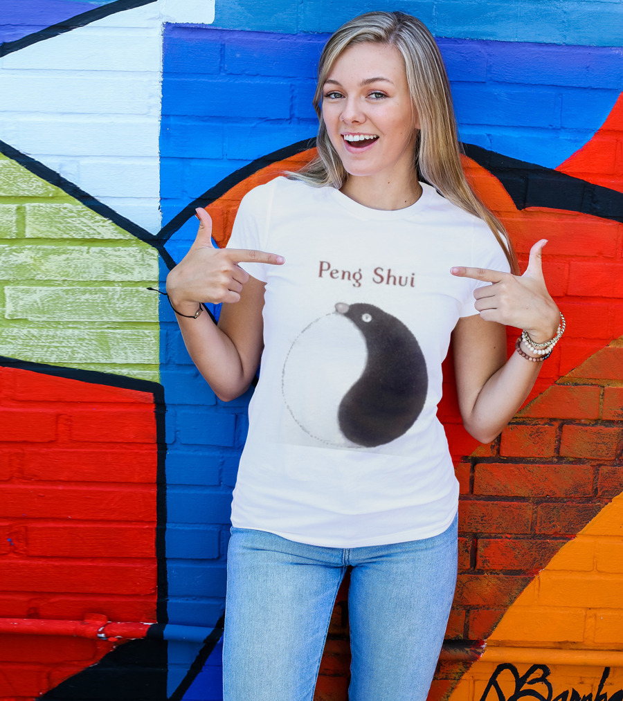 Peng Shui Yin Yang Symbol Smoke T-Shirt
