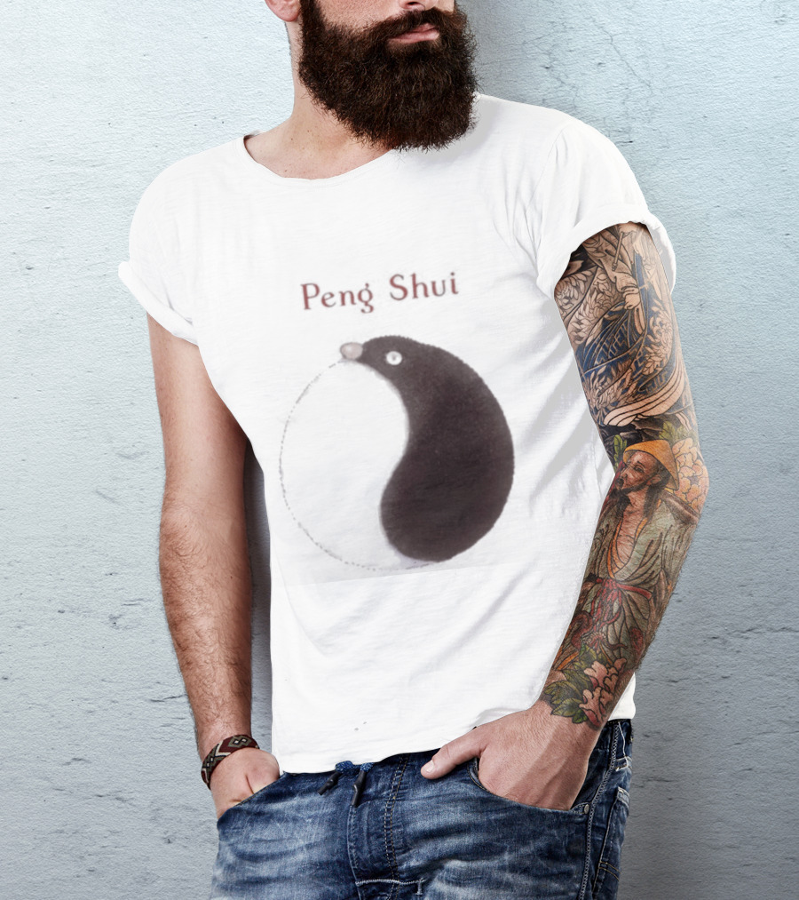 Peng Shui Yin Yang Symbol Smoke T-Shirt
