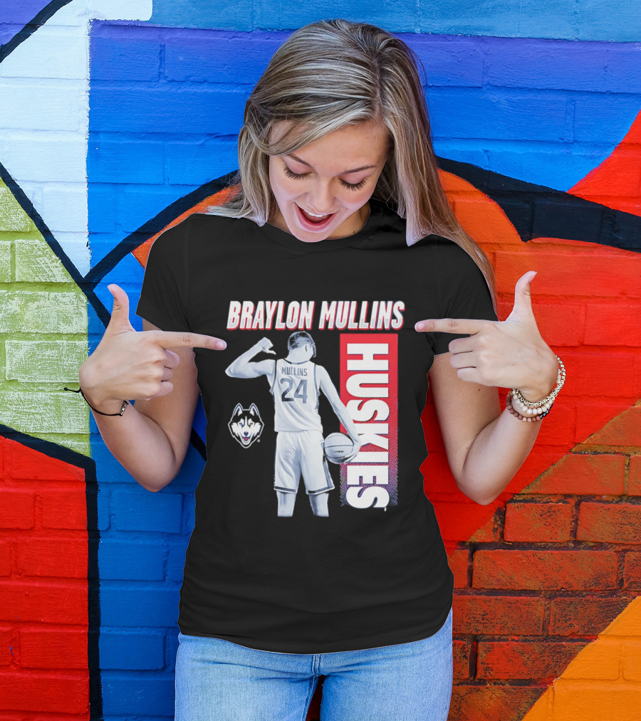 Braylon Mullins UConn Huskies Basketball 24 T-Shirt