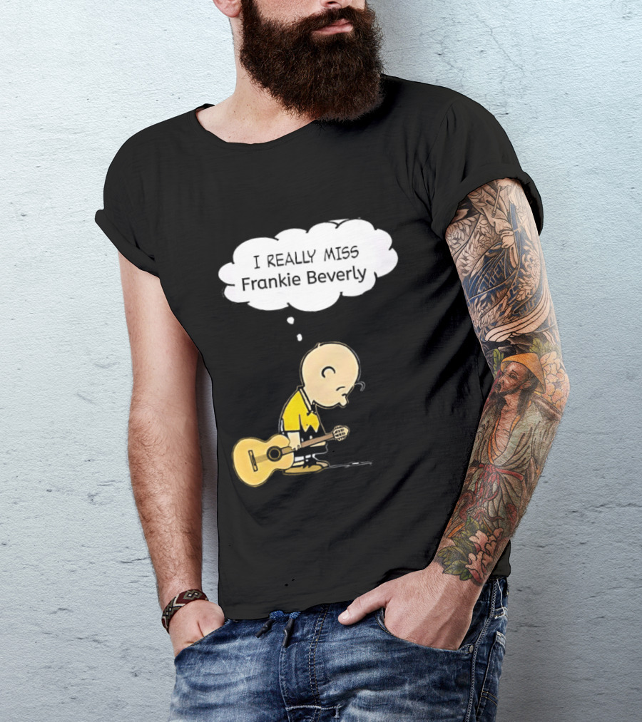 Charlie Brown I Really Miss Frankie Beverly Guitar Player T-Shirt