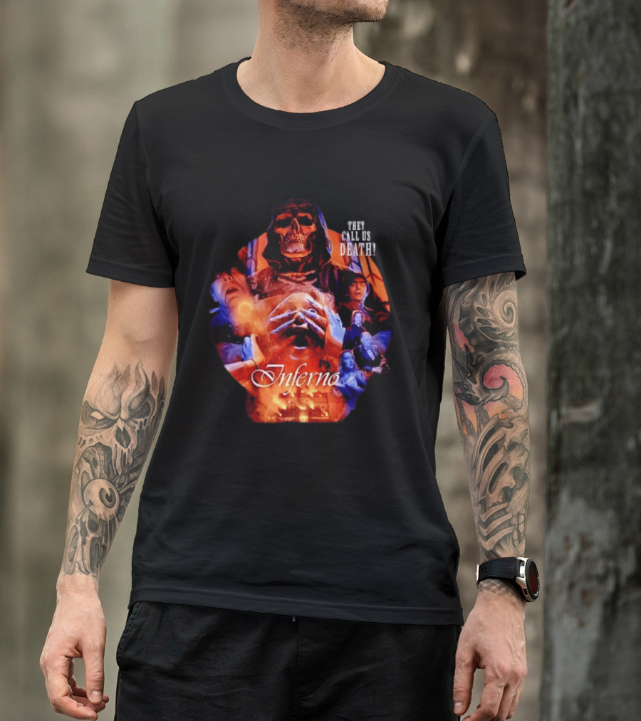 Dario Argento's Inferno They Call Us Death Horror Movie Collage T-Shirt