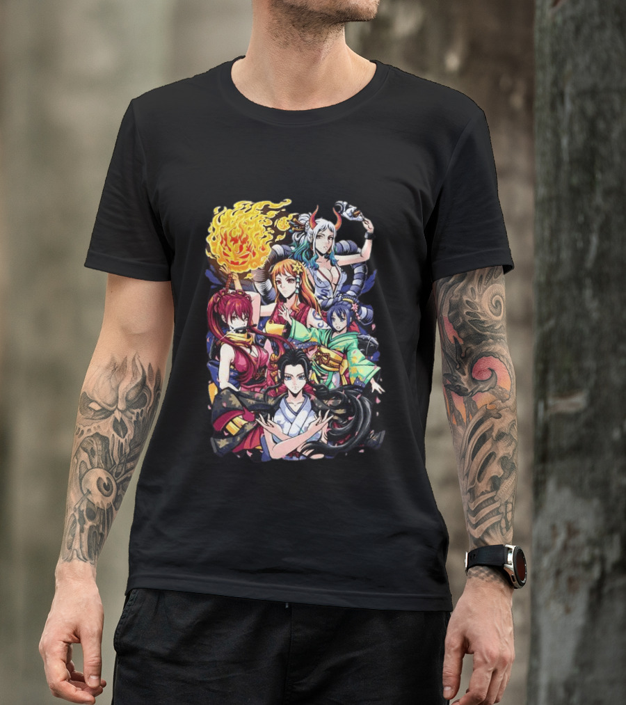 Wano Country Arc One Piece Anime Female Characters Crimson Voyage T-Shirt