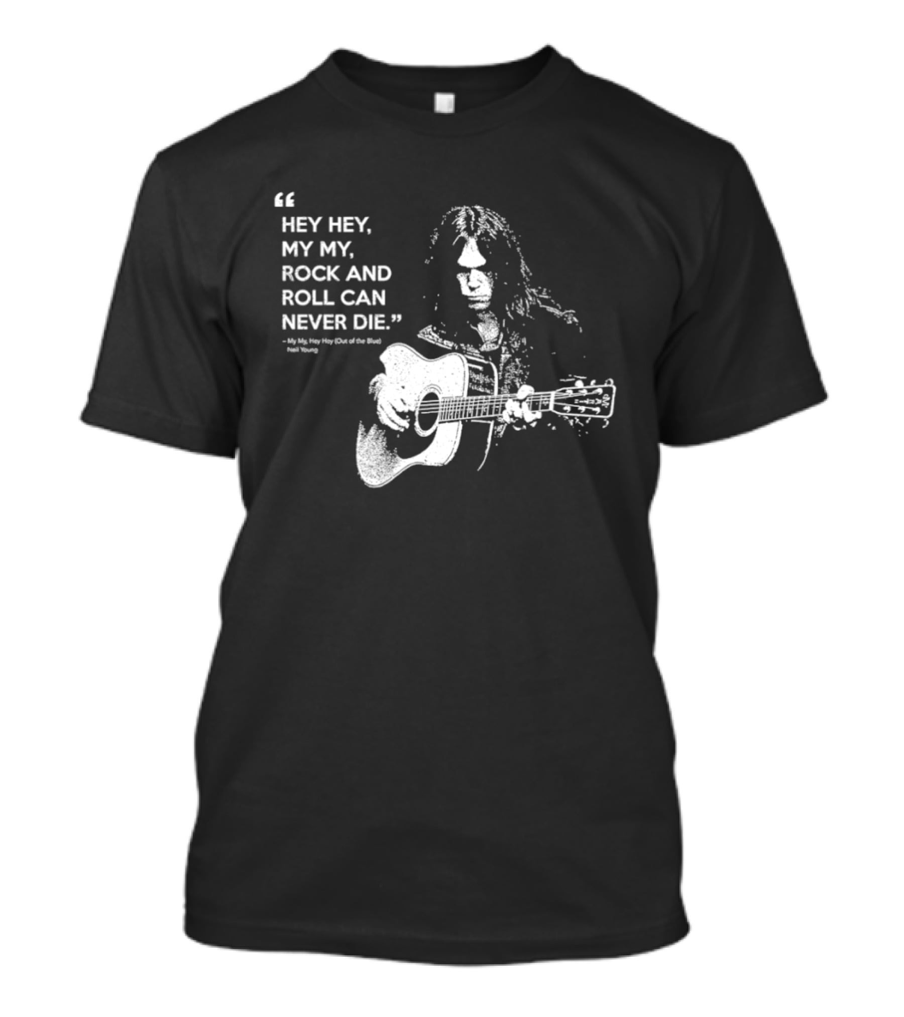 Neil Young Hey Hey My My Rock And Roll Can Never Die Guitarist Legend T-Shirt