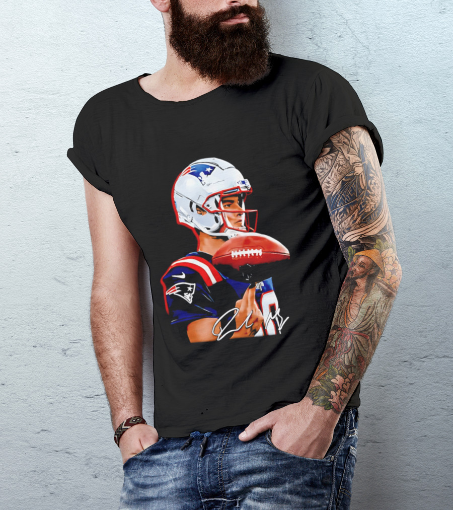 Drake Maye New England Patriots Quarterback Football Patriots Jersey T-Shirt