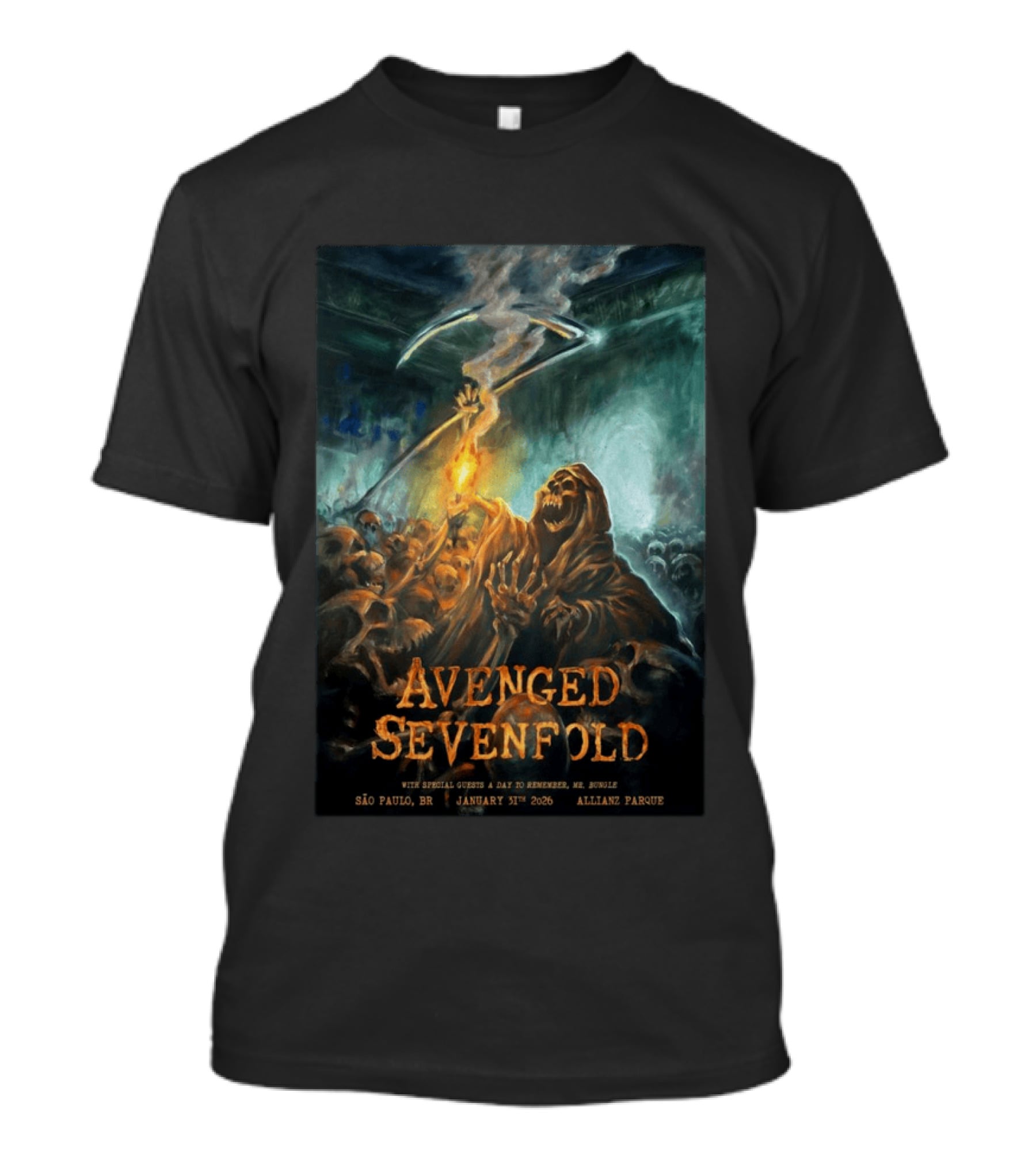 Avenged Sevenfold São Paulo January 31 2026 Allianz Parque Event T-Shirt