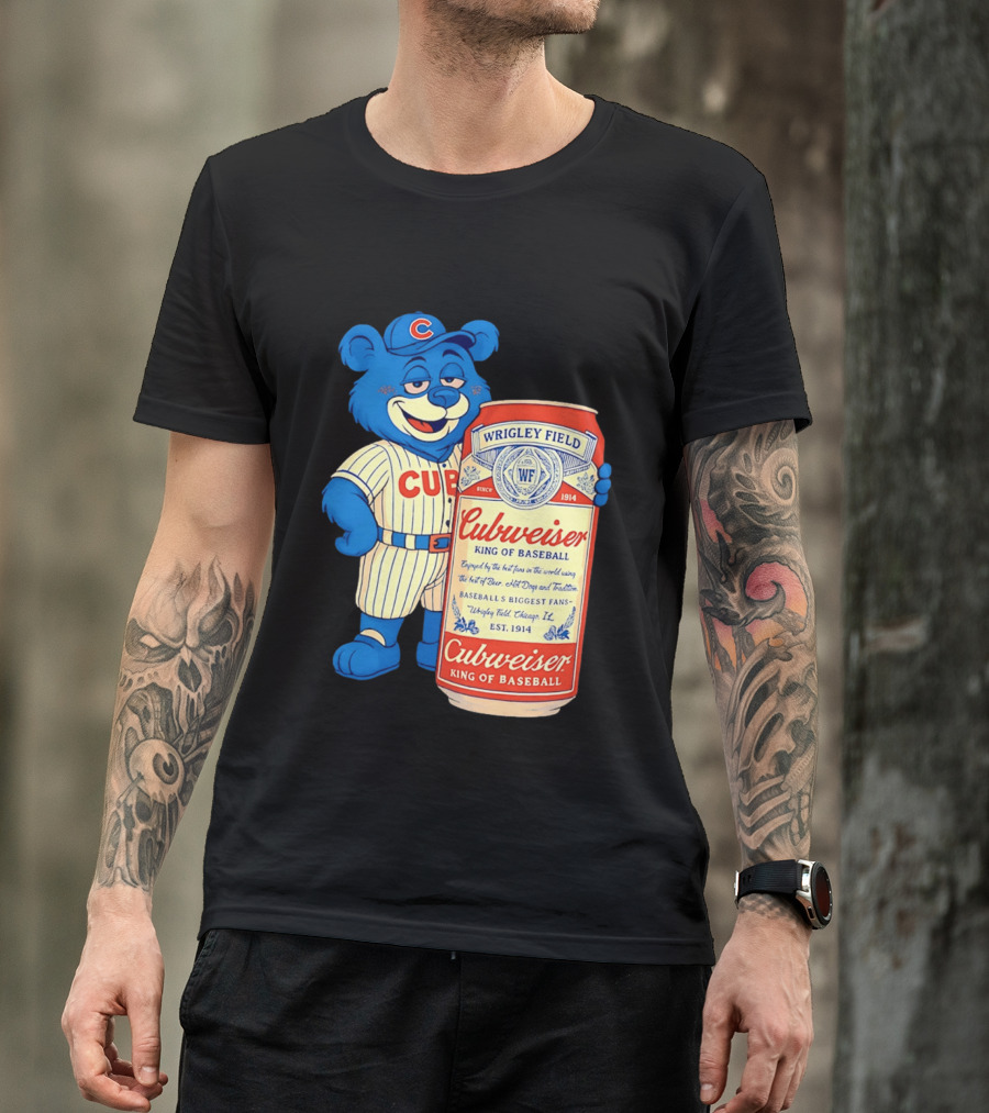 Cubs Wrigley Field Cubweiser King Of Baseball 1914 Bear Fans T-Shirt