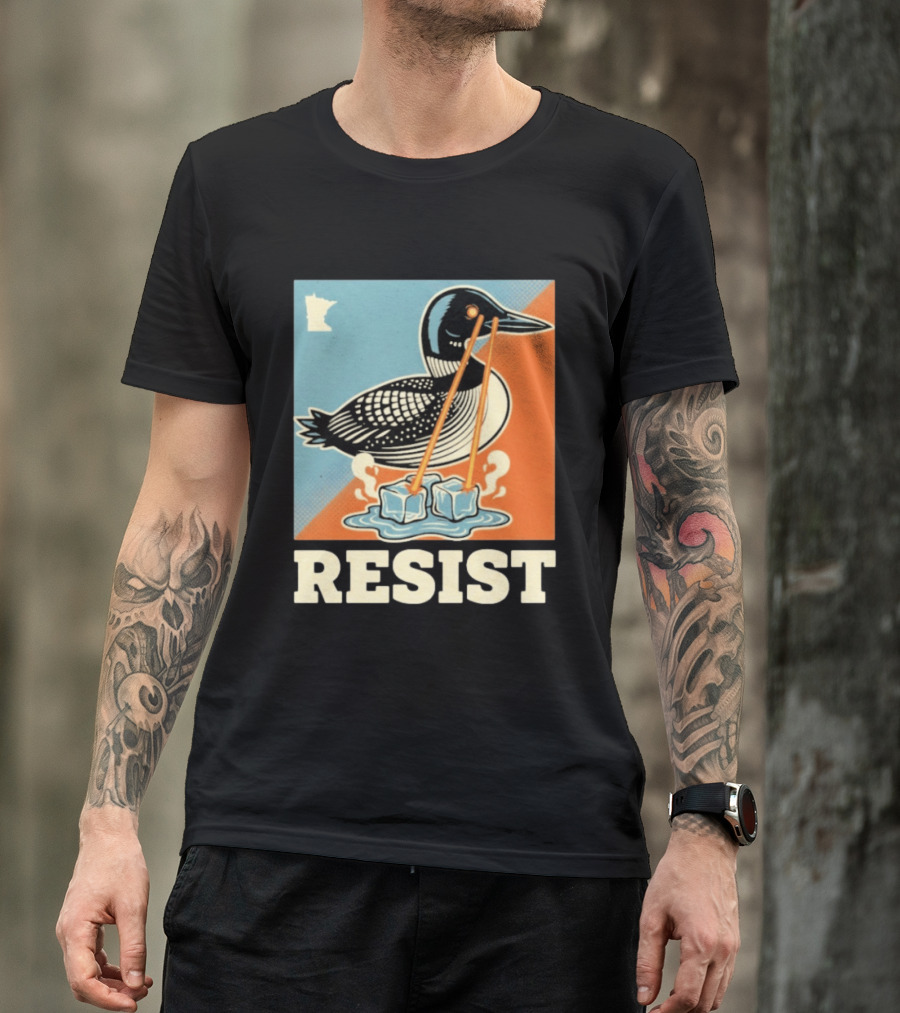 Resist Minneapolis Loon Ice Protest Minnesota T-Shirt