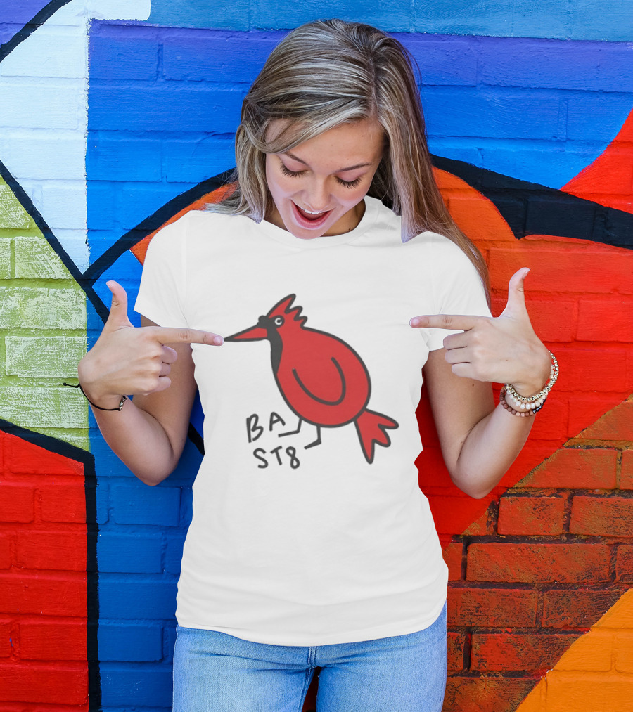 Ball State Cardinal Bird Doodle BSU Football T-Shirt