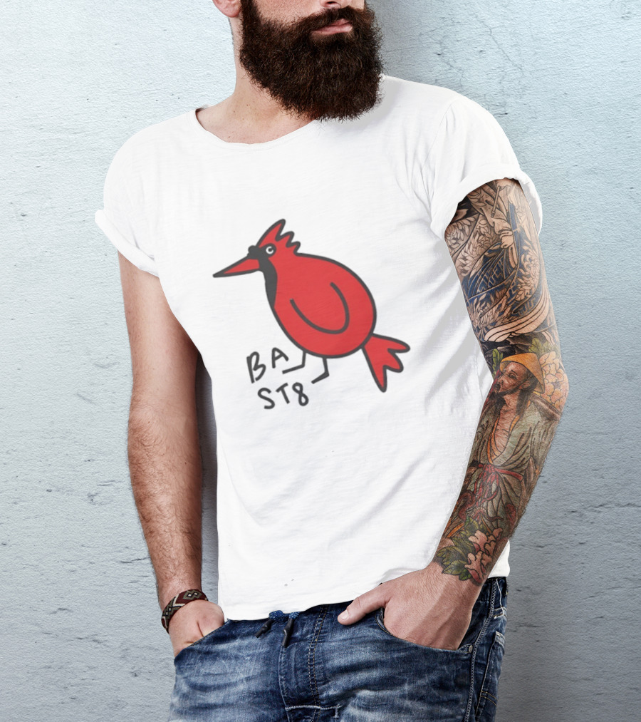 Ball State Cardinal Bird Doodle BSU Football T-Shirt