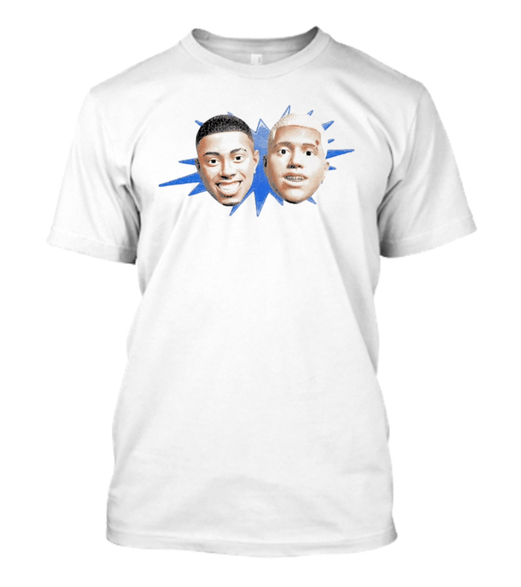 Camiseta ISSO E BRASIL TETO WIU Faces Blue T-Shirt