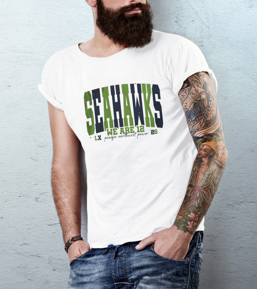 Seattle Seahawks We Are 12 Pacific Northwest Power 12th Man Fan Spirit 23 T-Shirt