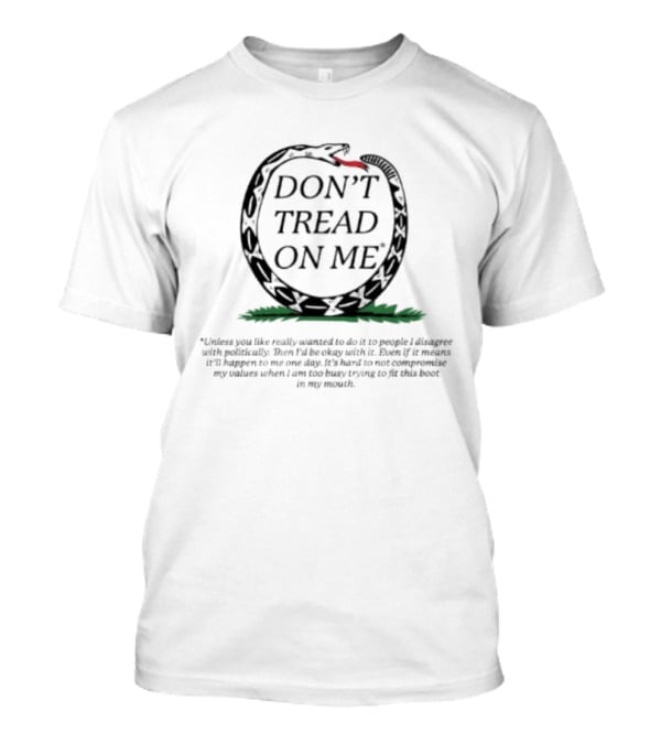 Don't Tread On Me Ouroboros Snake Trying This Boos In My Mouth T-Shirt