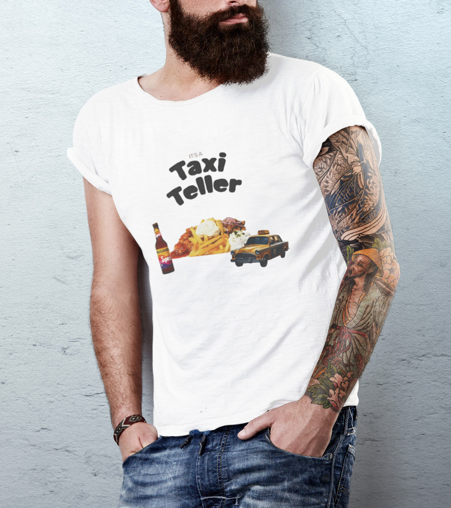 Kebab Fries Taxi Teller With Paulaner Spezi Car T-Shirt