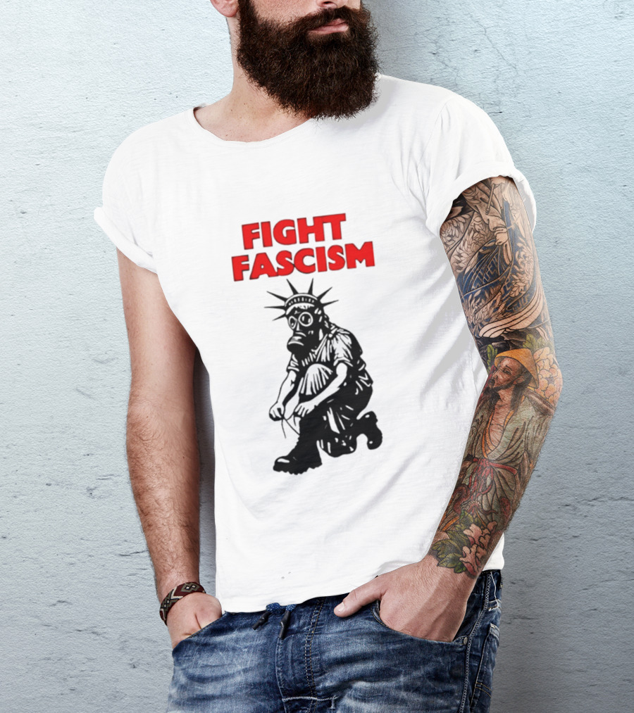 Fight Fascism Liberty Not Fascism Abolish ICE T-Shirt