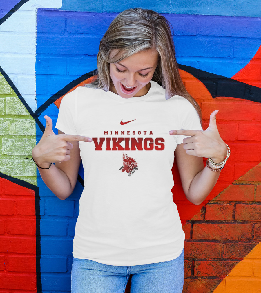 Minnesota Vikings February Red American Heart Month Nike T-Shirt