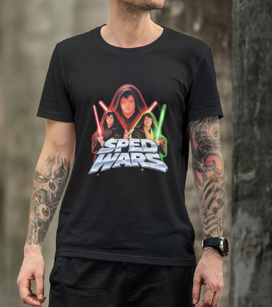SPED WARS Lightsaber Down Syndrome Jedi T-Shirt