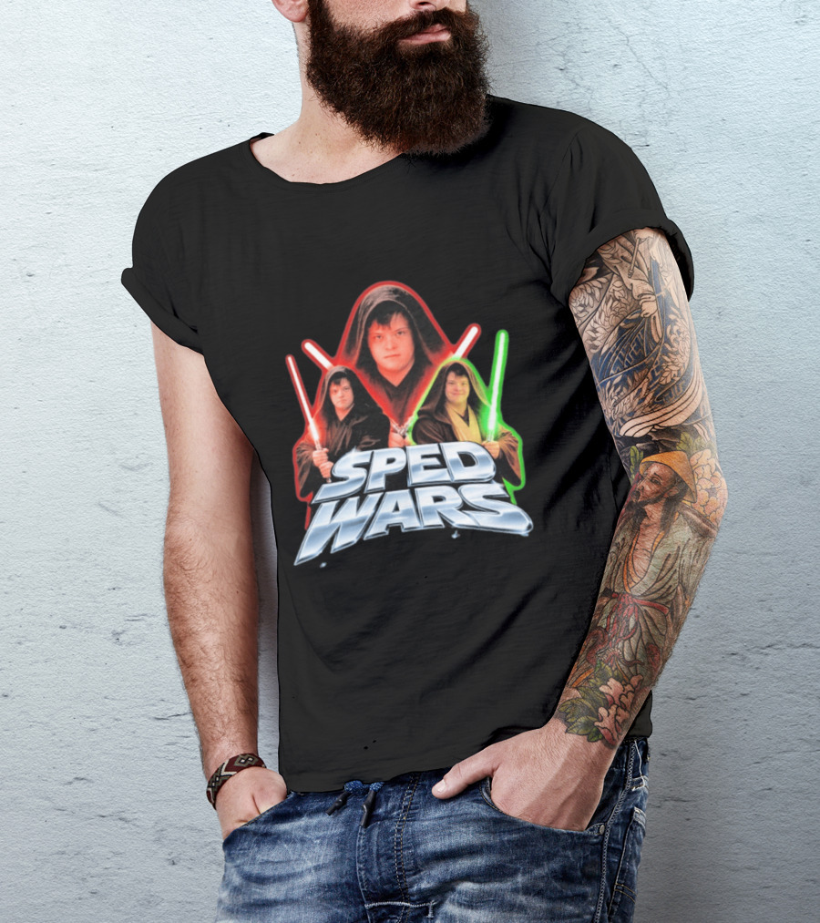 SPED WARS Lightsaber Down Syndrome Jedi T-Shirt