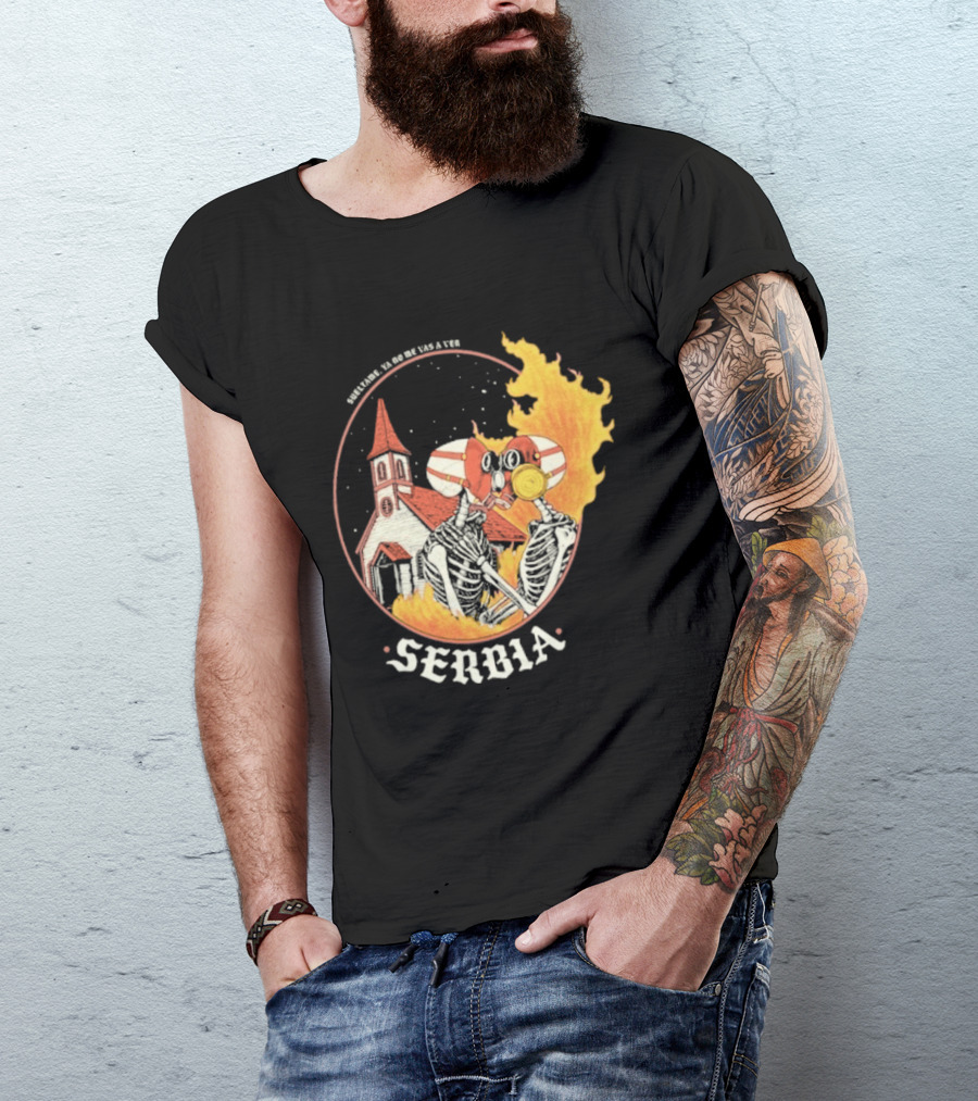 Amor De Verano Sueltame 2026 Serbia Church Fire T-Shirt