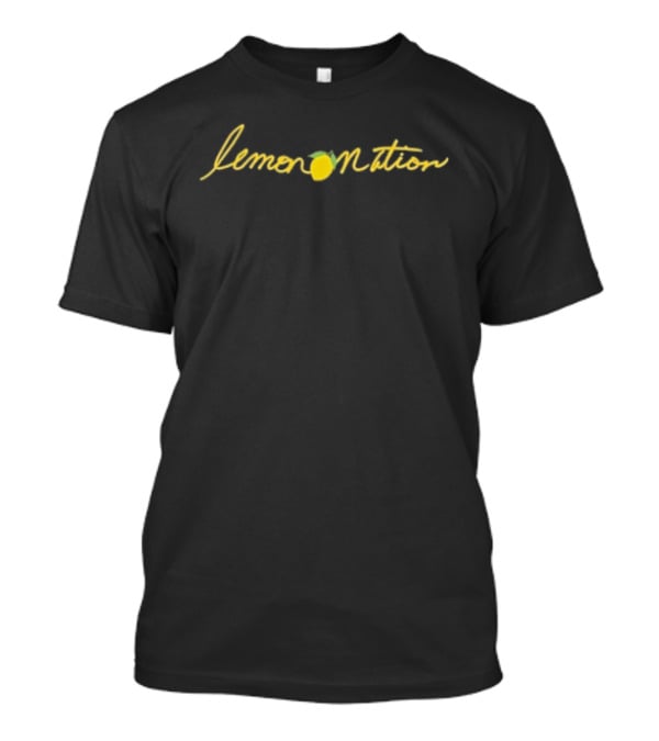Lemon Nation Script Don Lemon Yellow Text With Lemon T-Shirt