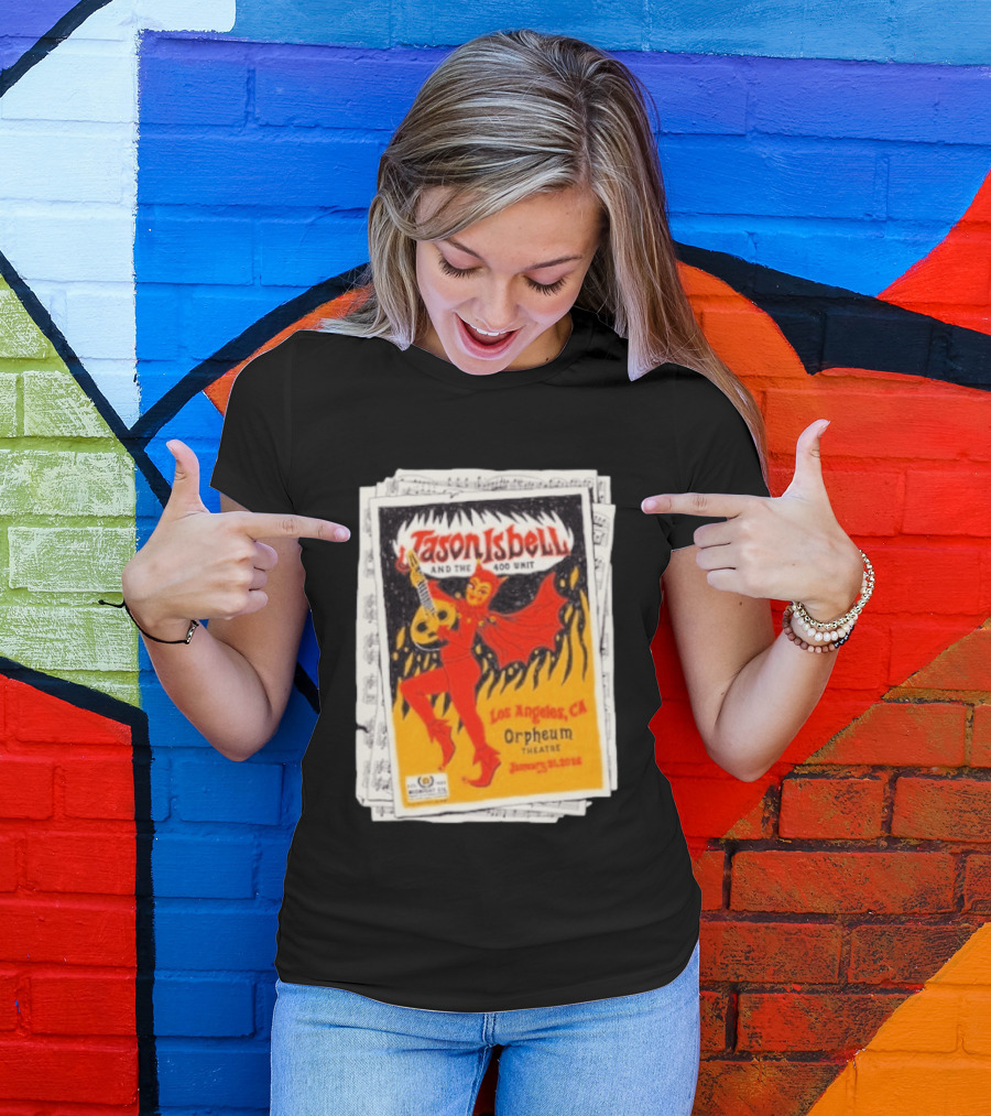 Jason Isbell And The 400 Unit Orpheum Theatre Los Angeles CA January 31 2026 Show T-Shirt