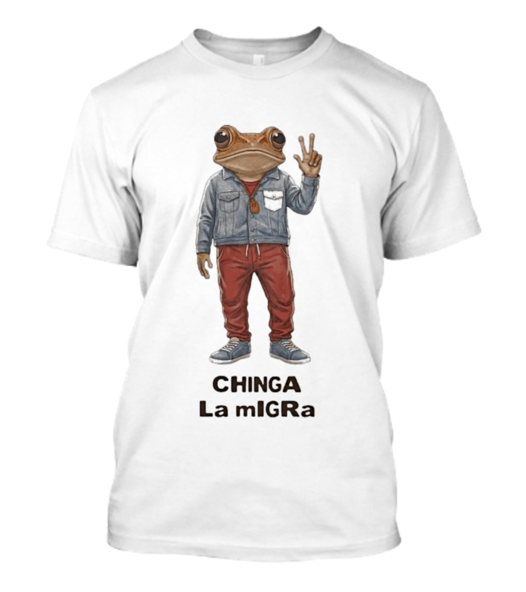 2026 Chinga La Migra Ice Out Frog Streetwear Rebel T-Shirt