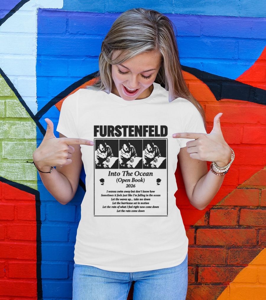 Furstenfeld Into The Ocean Open Book Lyrics 2016 T-Shirt
