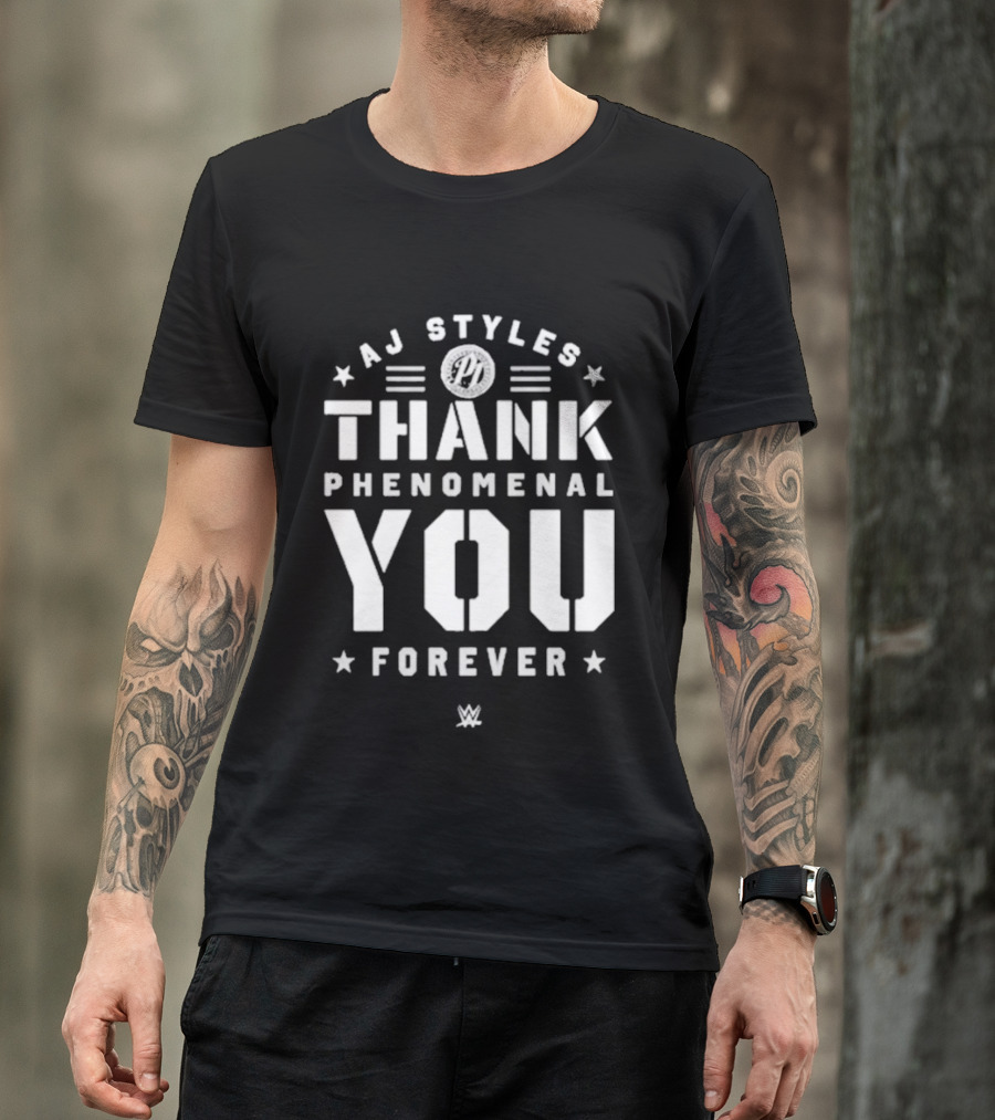 AJ Styles Thank You Phenomenal You Forever WWE T-Shirt