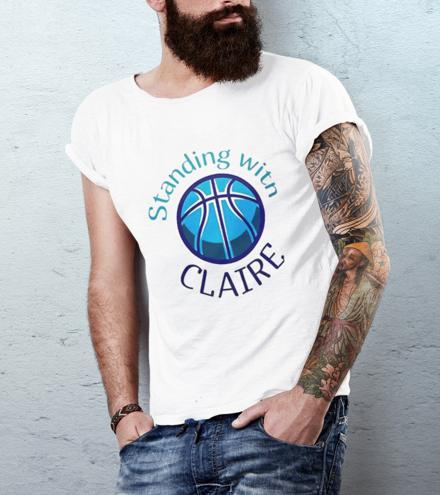 Standing With Claire Basketball Support T-Shirt