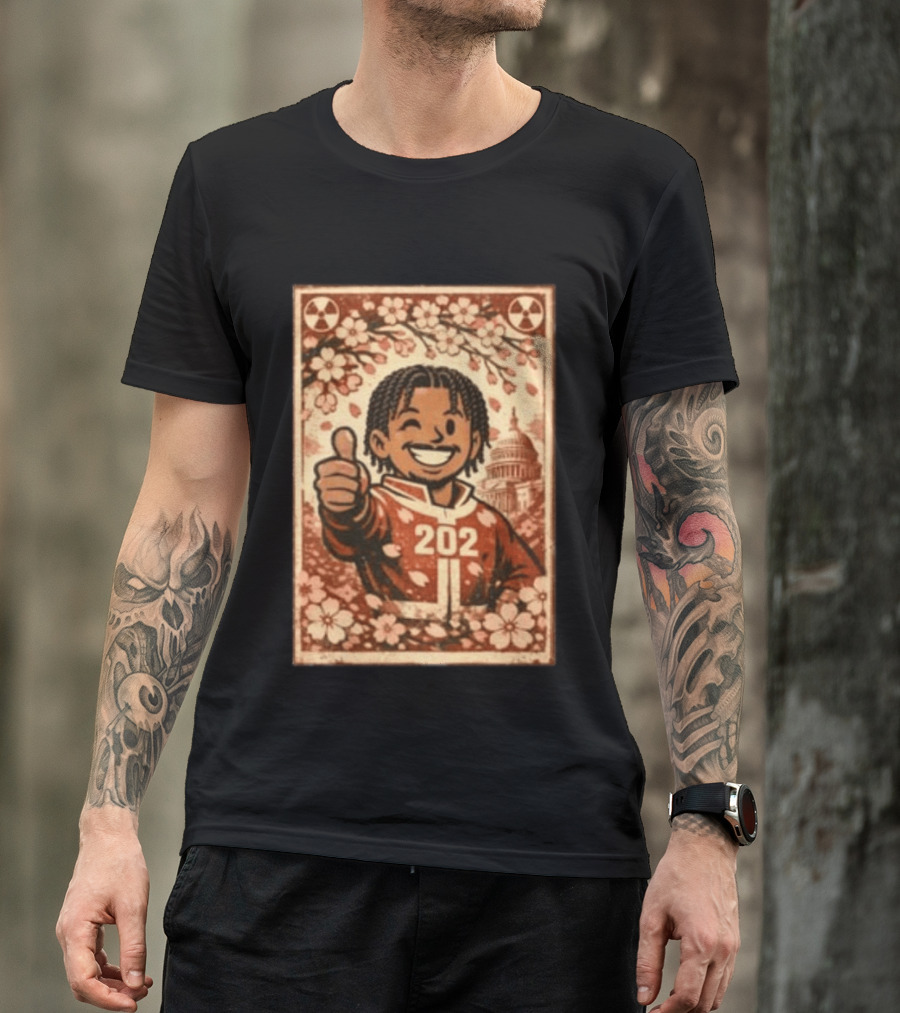 Vault 202 February 26 Cherry Blossom Capitol Thumbs Up T-Shirt